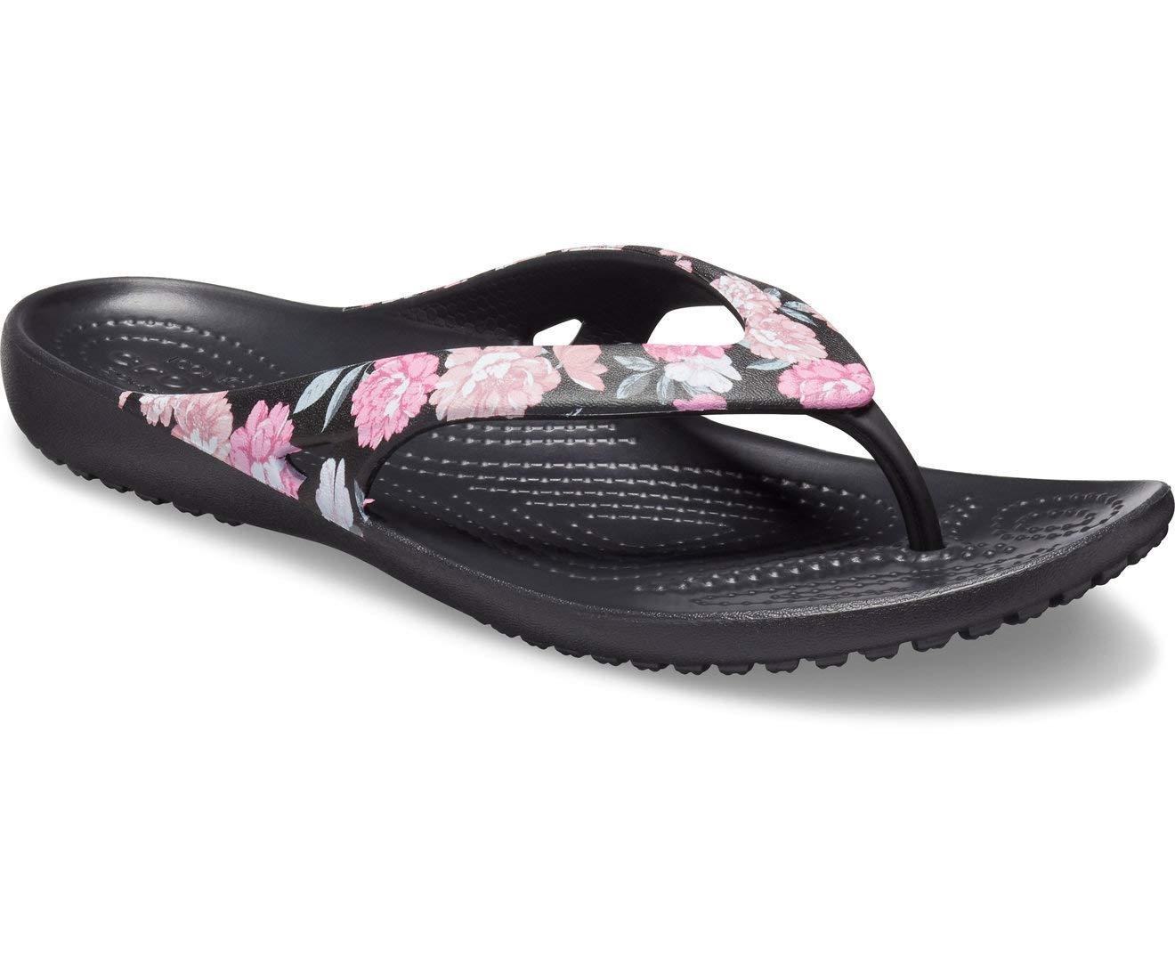 Crocs™ Kadee Ii Floral Flip Flop|casual Beach Sandal Or Shower Shoe Black -  Save 71% | Lyst