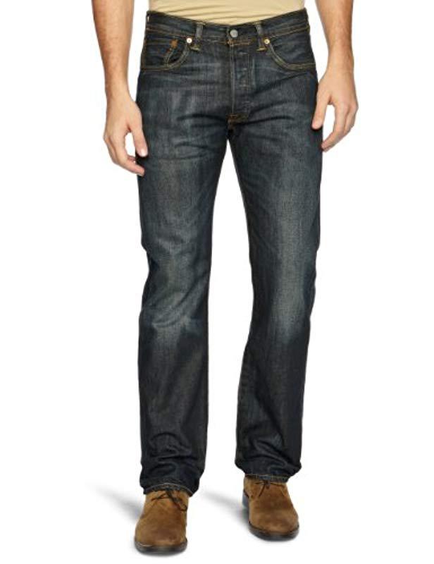 Levi's Denim 501 Original Fit_bf Straight Jeans, Blue (dusty Black 0039),  28w X 32l for Men - Lyst