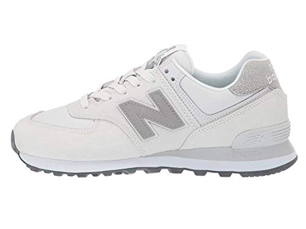 New Balance Suede Wl574v2 in White | Lyst