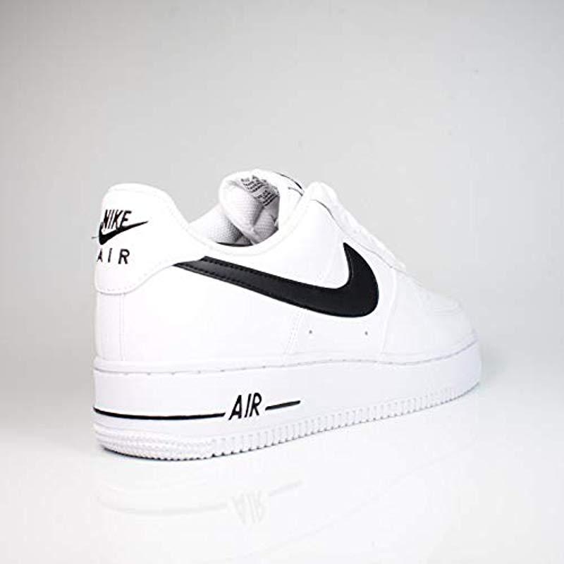Nike Leather Air Force 1 07 Trainers in White/Black/Black (White) for Men -  Save 68% - Lyst