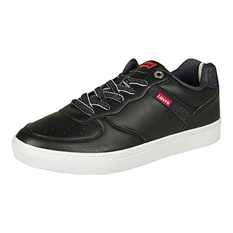 levi's jeffrey denim sneakers white