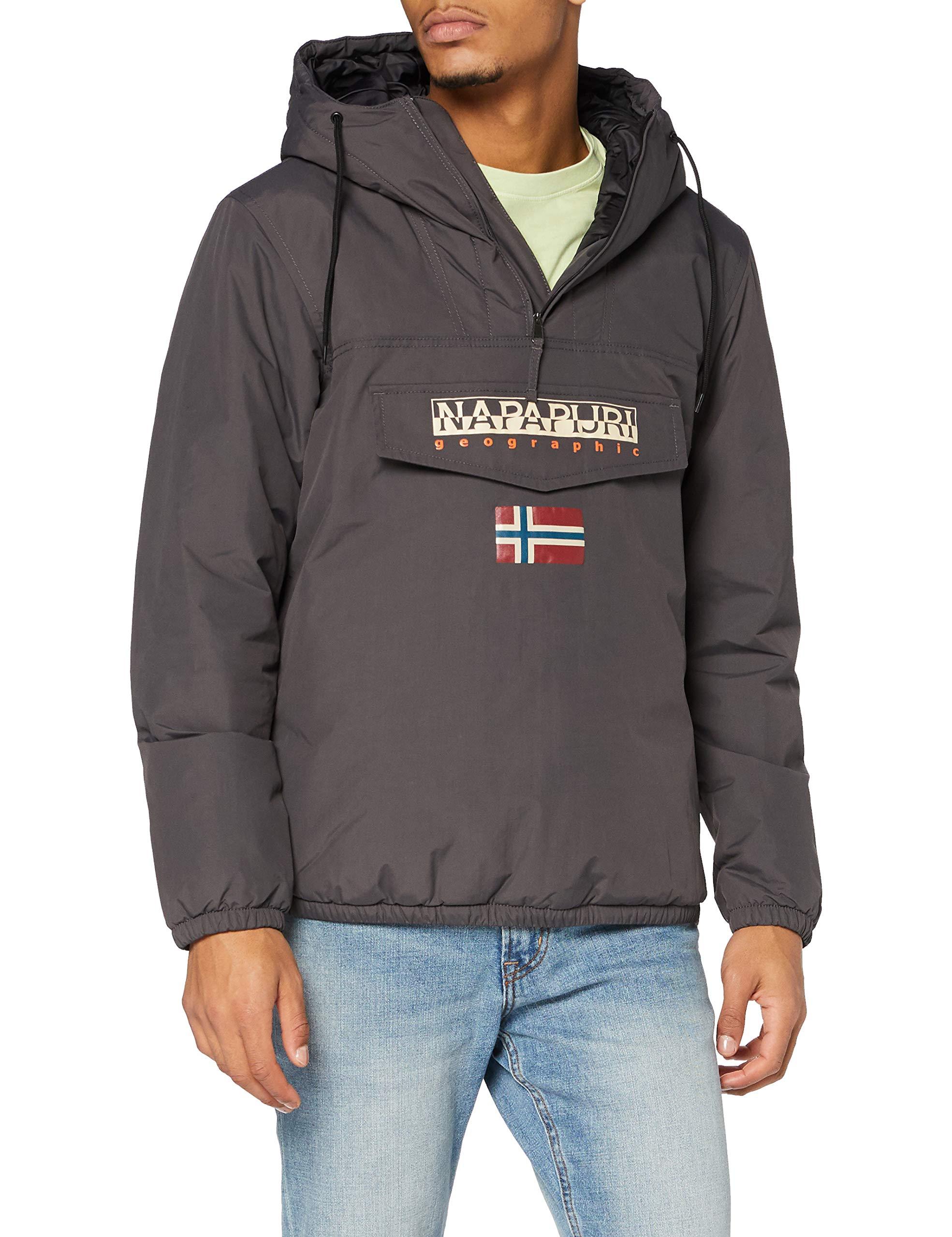 grey napapijri jacket