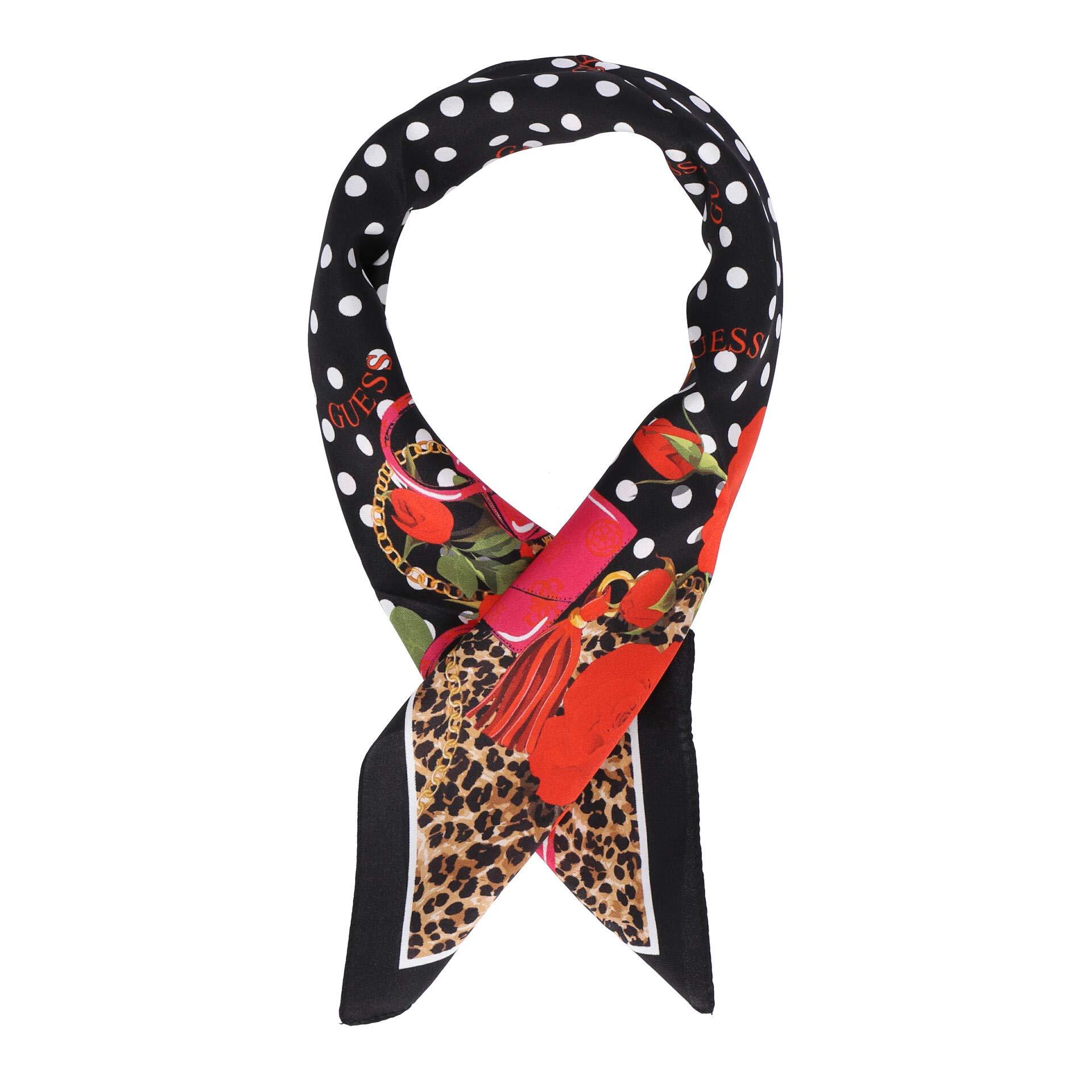 Foulard strozzacollo donna 100% seta leopardato e rosso dim. 50 x 50 cm di  Guess in Rosso | Lyst