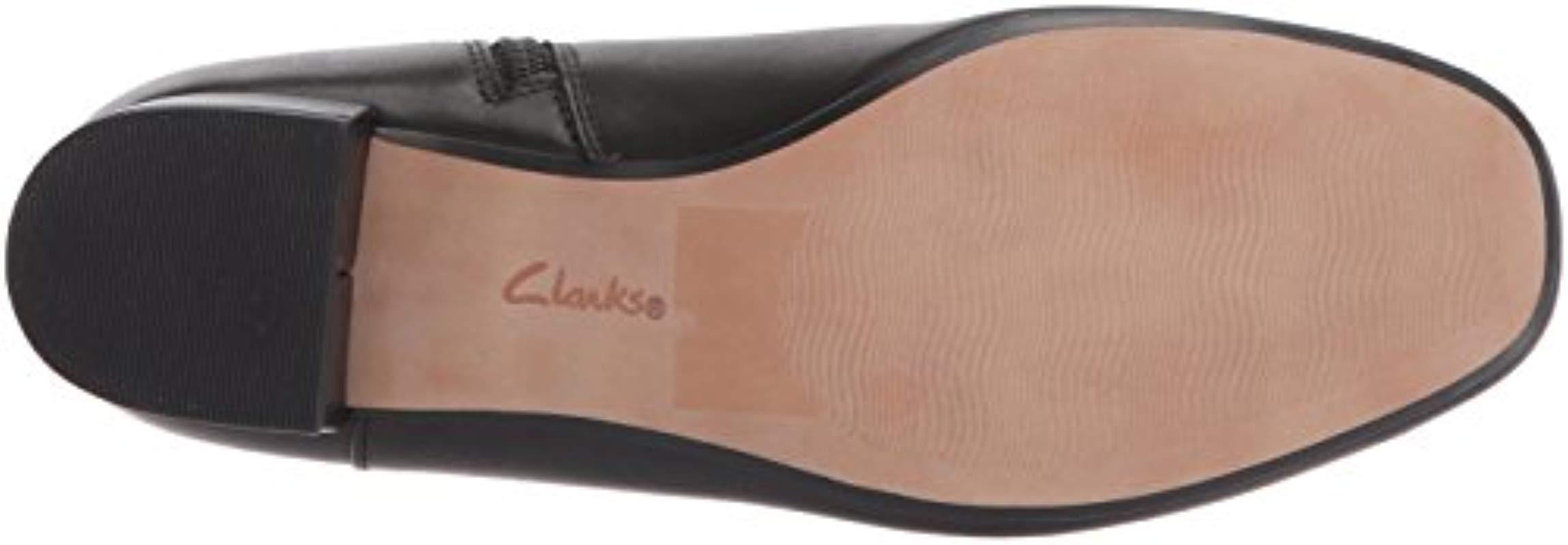 clarks chartli lilac leather ankle boot