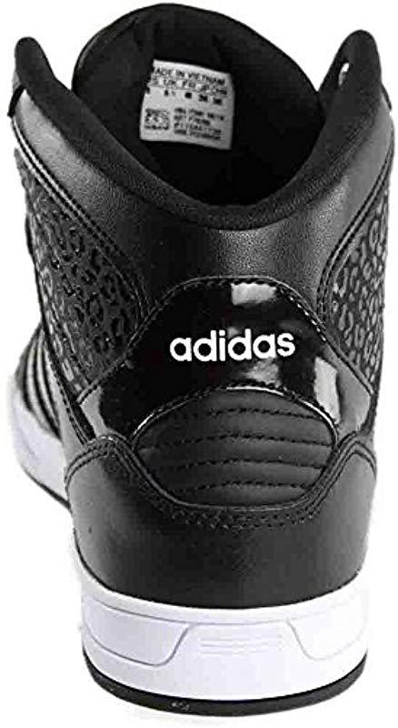 adidas Leather Neo Bb Performance Raleigh Mid W Basketball Fashion Sneaker  in Black/Black/White (Black) for Men | Lyst