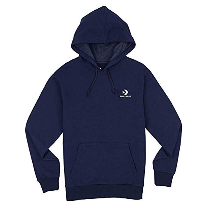 Lyst - Converse Star Chevron Embroidered Pullover Hoodie in Blue for Men