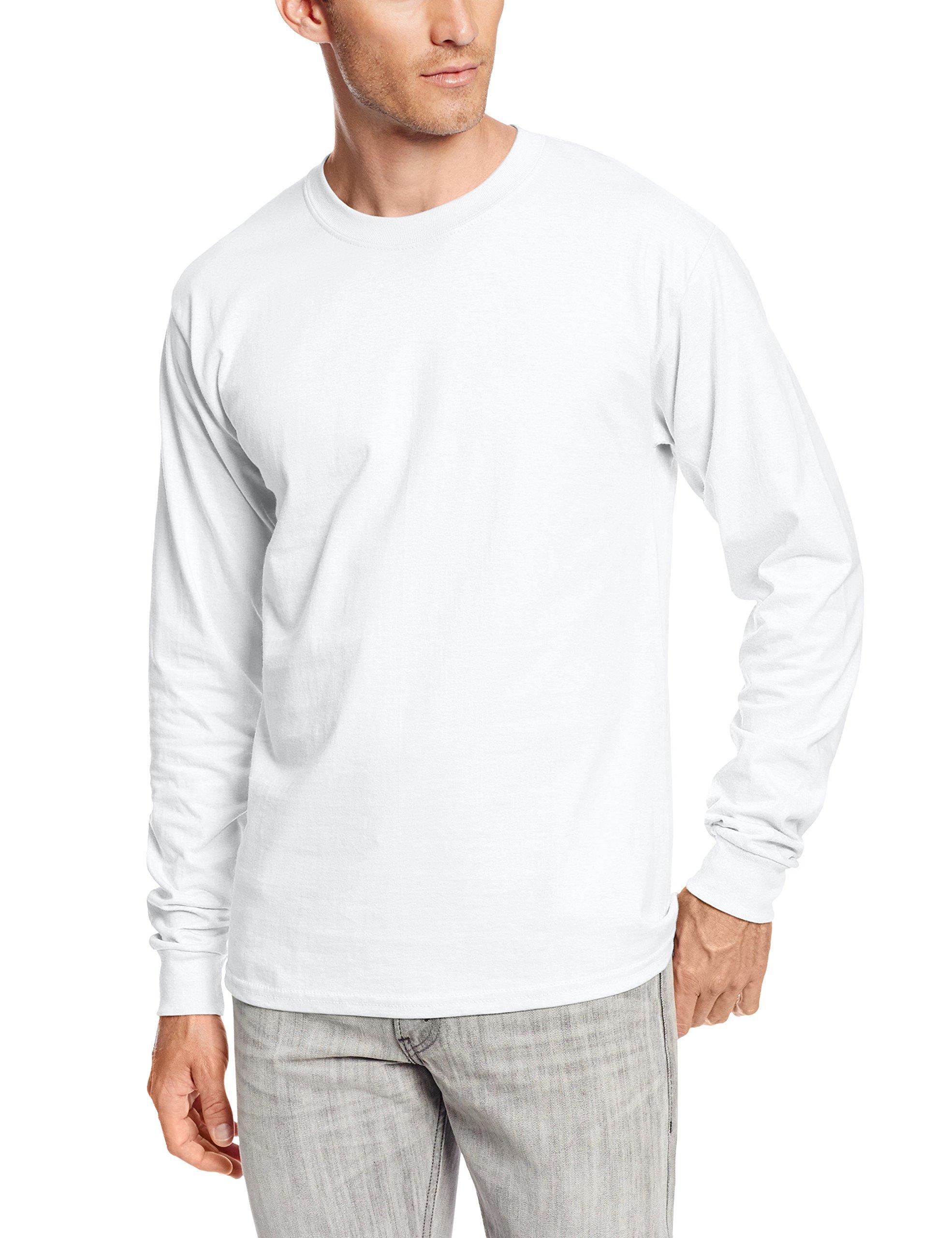 Hanes Cotton Longsleeve Beefyt Shirt in White for Men Save 38 Lyst