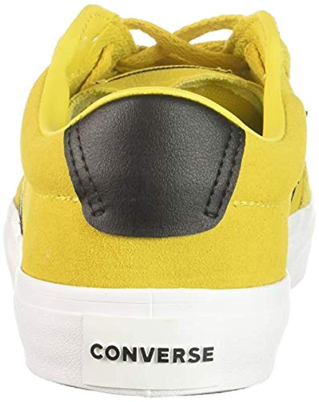 Converse Courtlandt Suede Leather Low Top Sneaker in Yellow for Men - Save  18% - Lyst