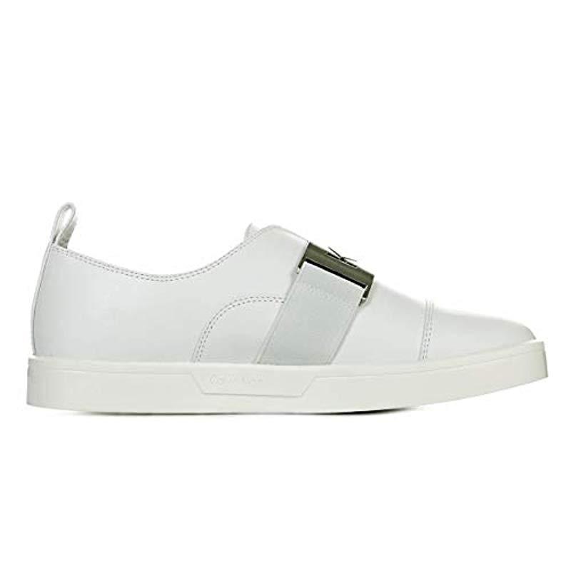 Plimsolls CALVIN KLEIN - Ilona E5681 Platinum White - Sneakers - Low shoes  - Women's shoes | efootwear.eu