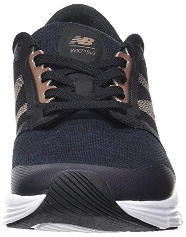 New Balance Wx715v3 Fitness Shoes in Black | Lyst UK