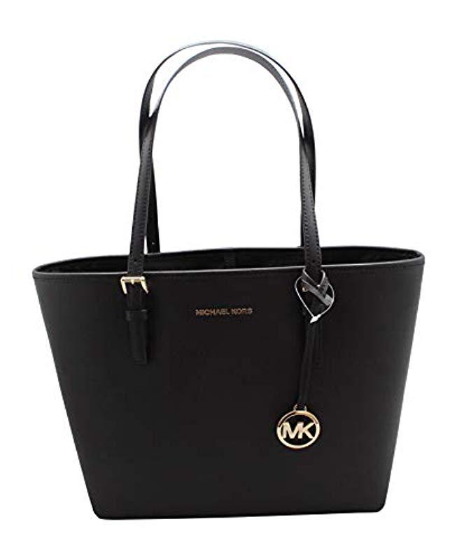 Michael Kors Jet Set Travel Medium Carryall Tote Shoulder Bag Black Lyst DE