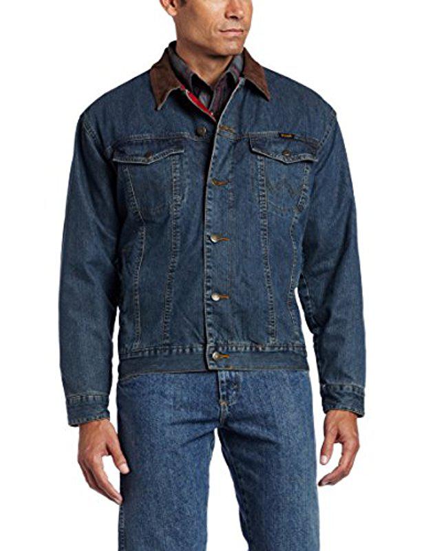 Wrangler 74265rt Denim Jackets in Blue for Men | Lyst