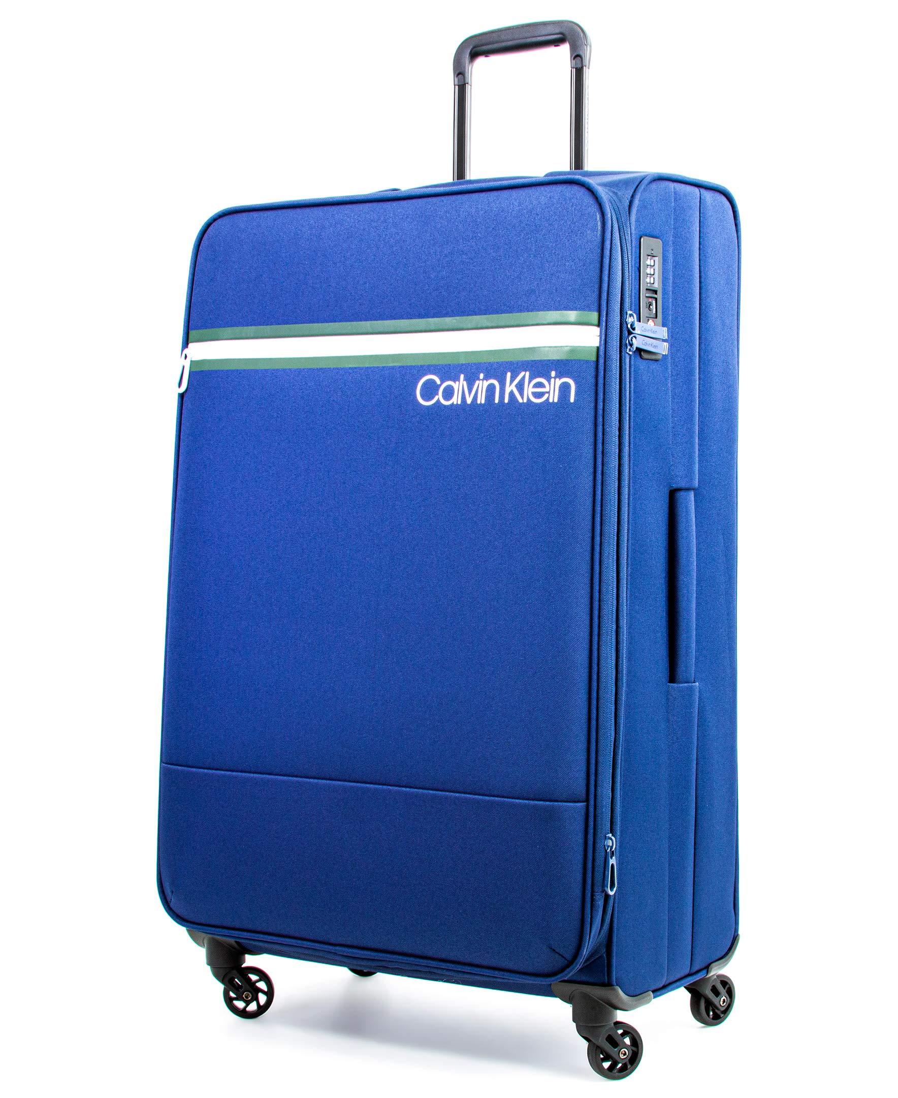Calvin Klein 29" Softside Spinner Luggage With Tsa Lock, Dark Navy in Blue  | Lyst