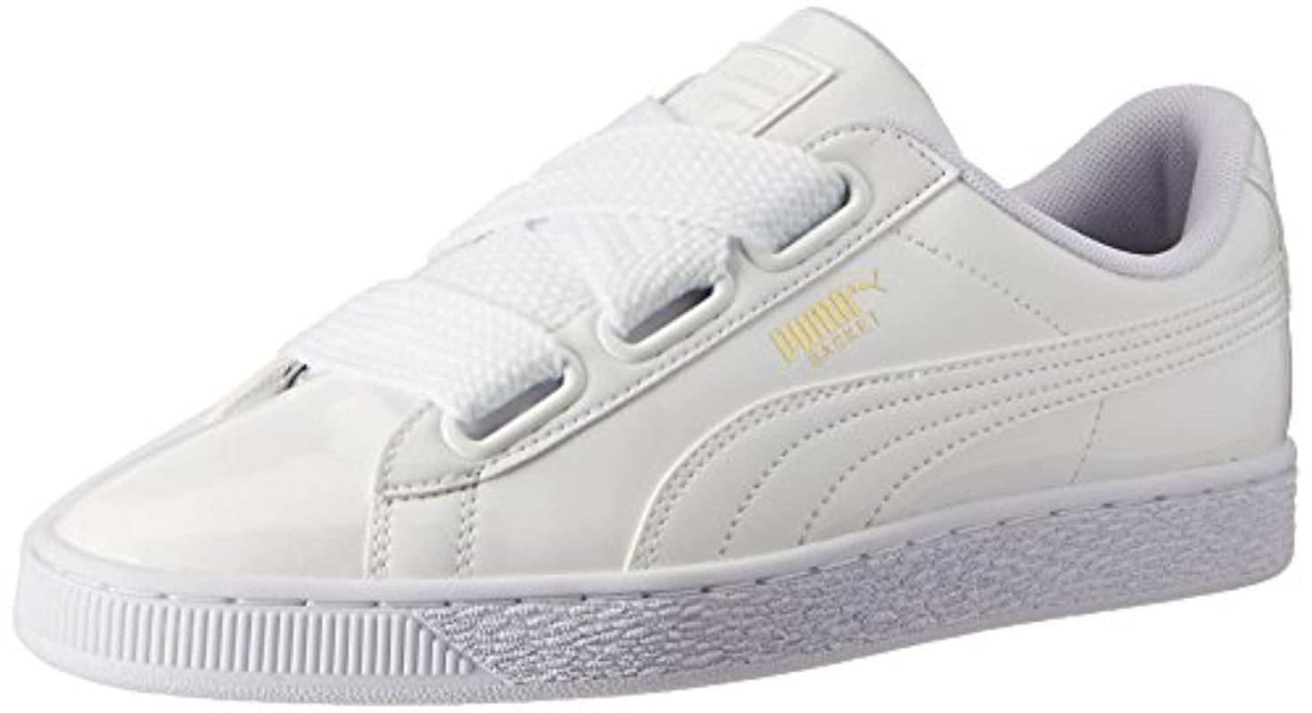 Zapatillas blancas de charol basket heart PUMA de color Blanco - 77 % de  descuento | Lyst