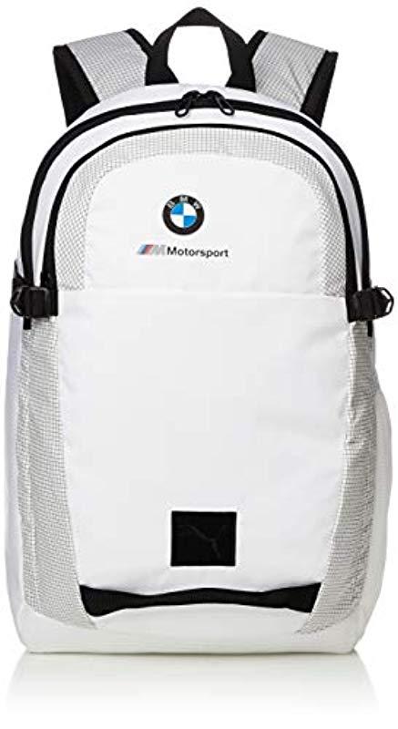 PUMA Bmw M Motorsport Backpack in White for Men - Lyst