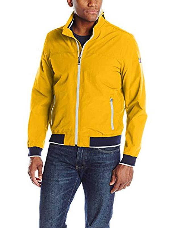tommy hilfiger yellow bomber jacket