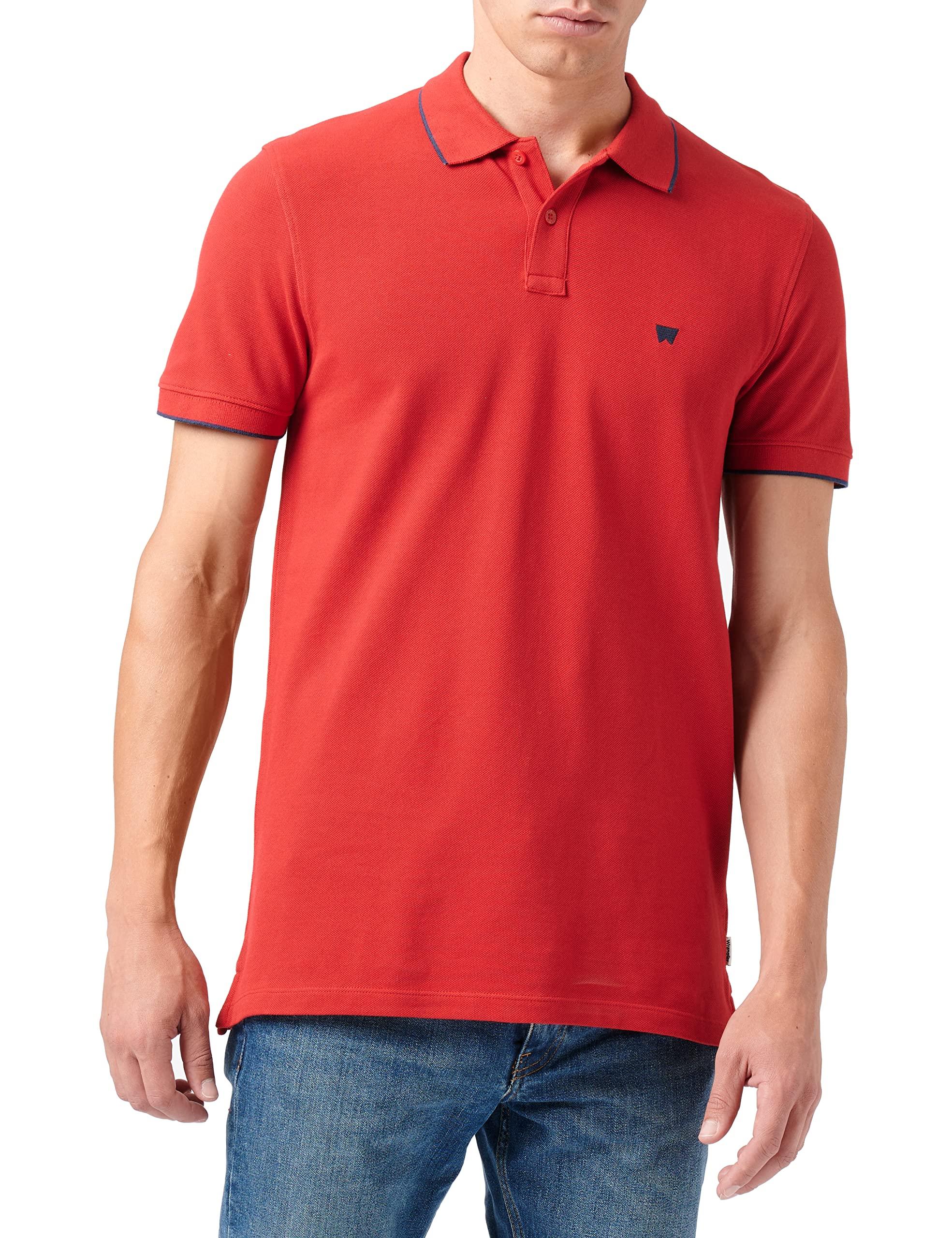 Wrangler Polo Shirt in Red for Men | Lyst UK
