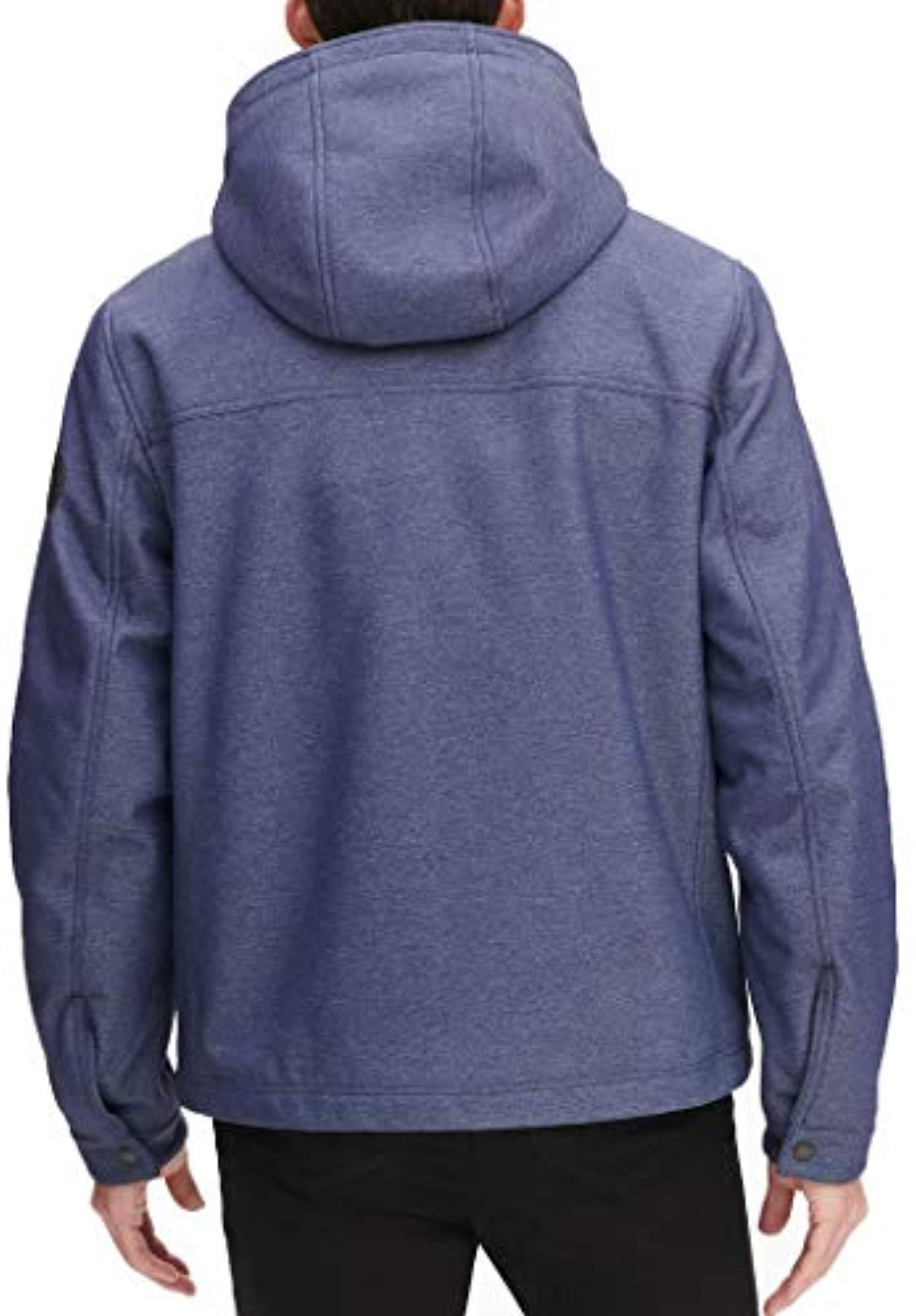 men's two pocket hooded trucker jacket