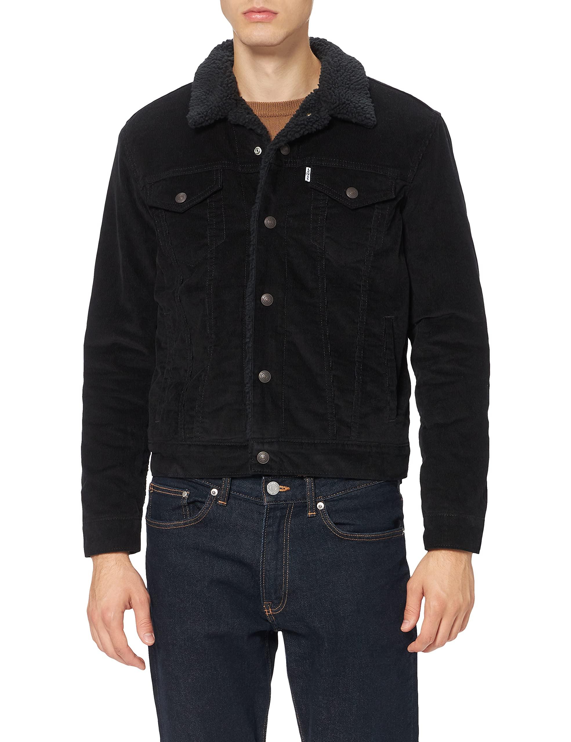 Levi's Type 3 Sherpa Trucker Black Cord Better Giacca da uomo di colore nero