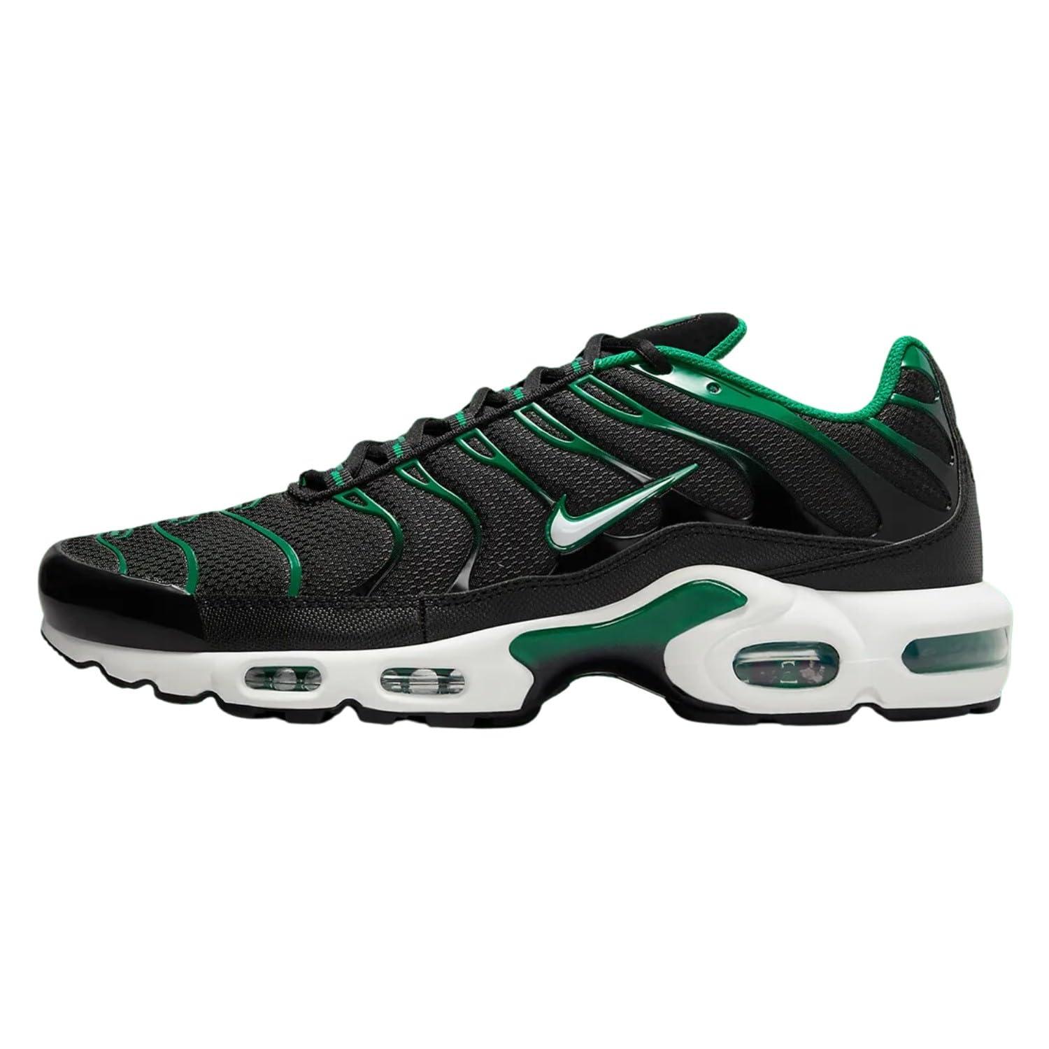 Air max plus green and black best sale