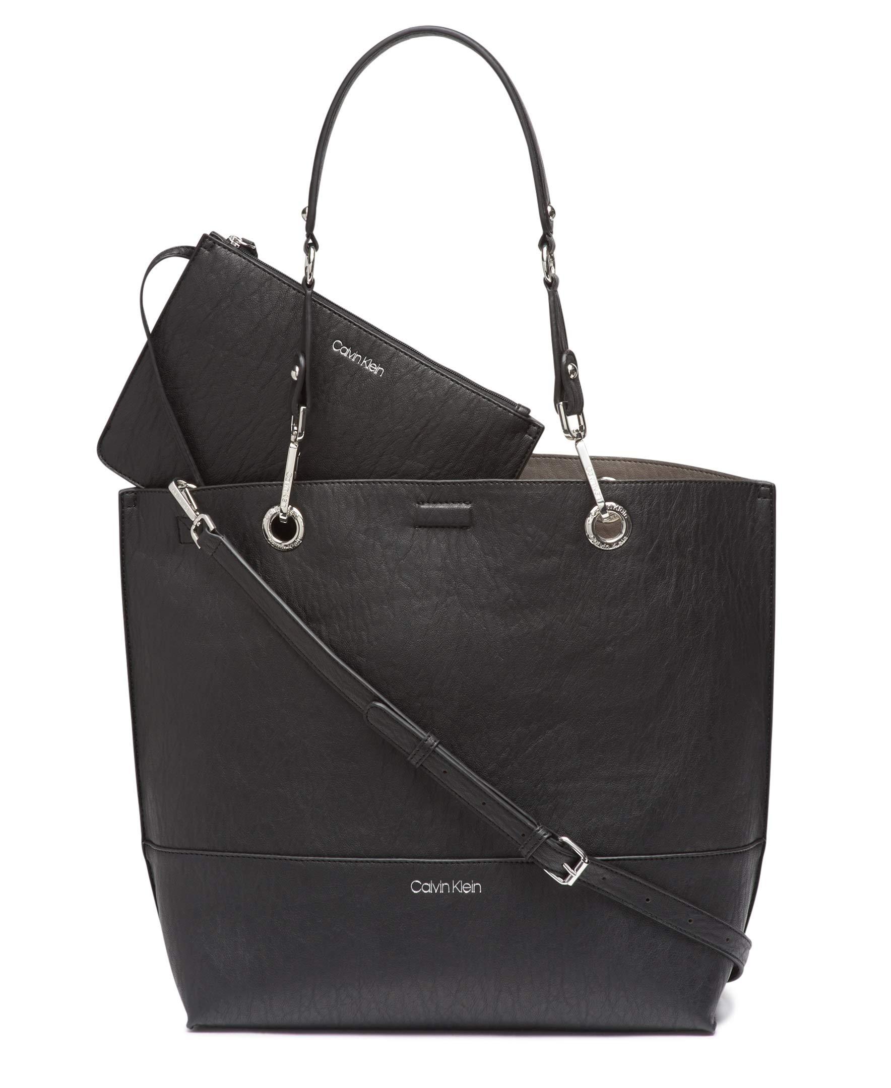 Calvin Klein Sonoma Reversible Novelty North/south Tote Bag in Black | Lyst