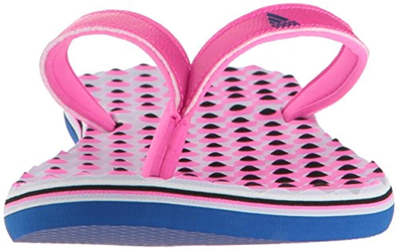 adidas Eezay Dots Flip Flops in Pink | Lyst