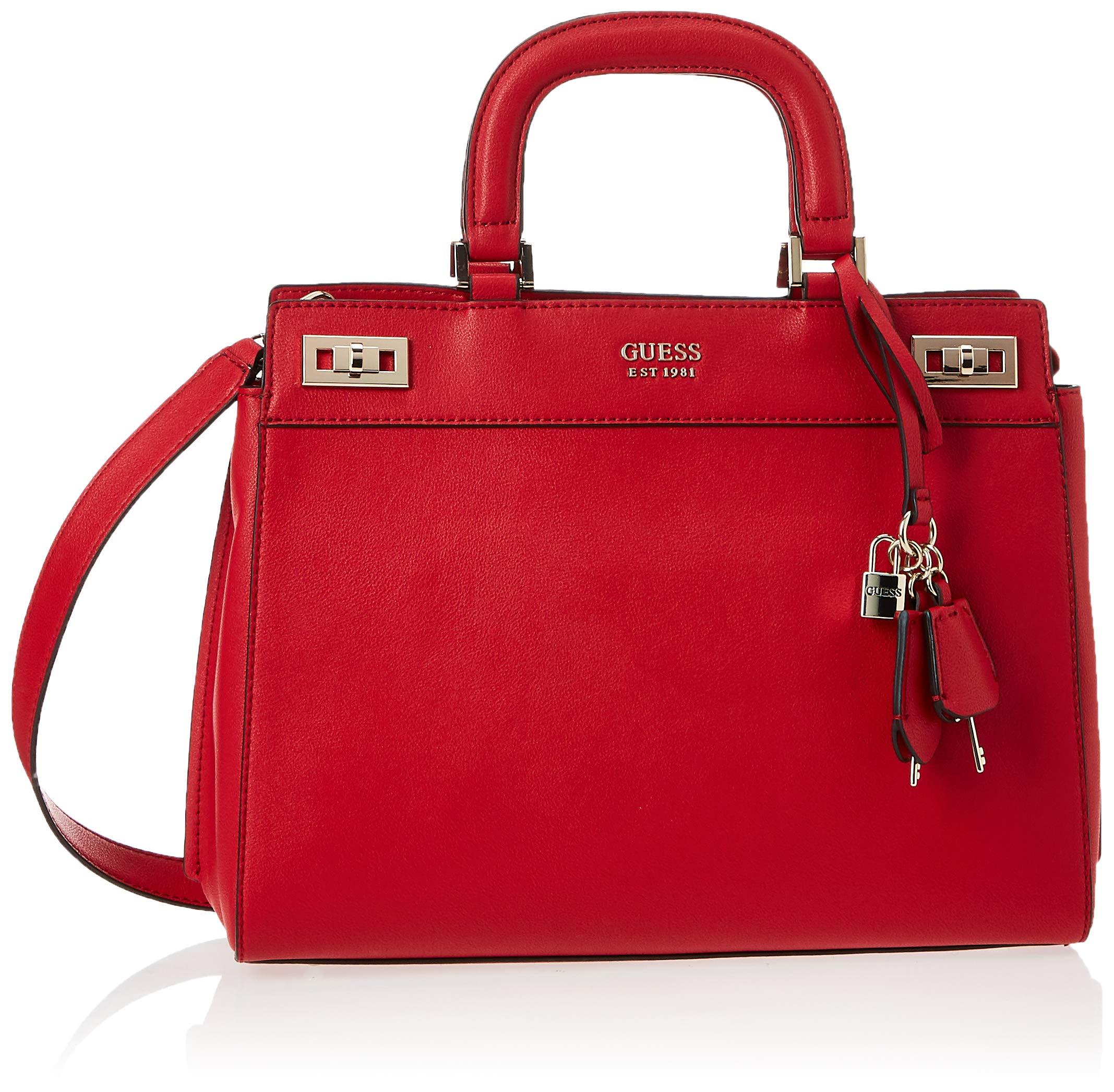 Guess, Bags, Guess Korry Dome Satchel Red Bag