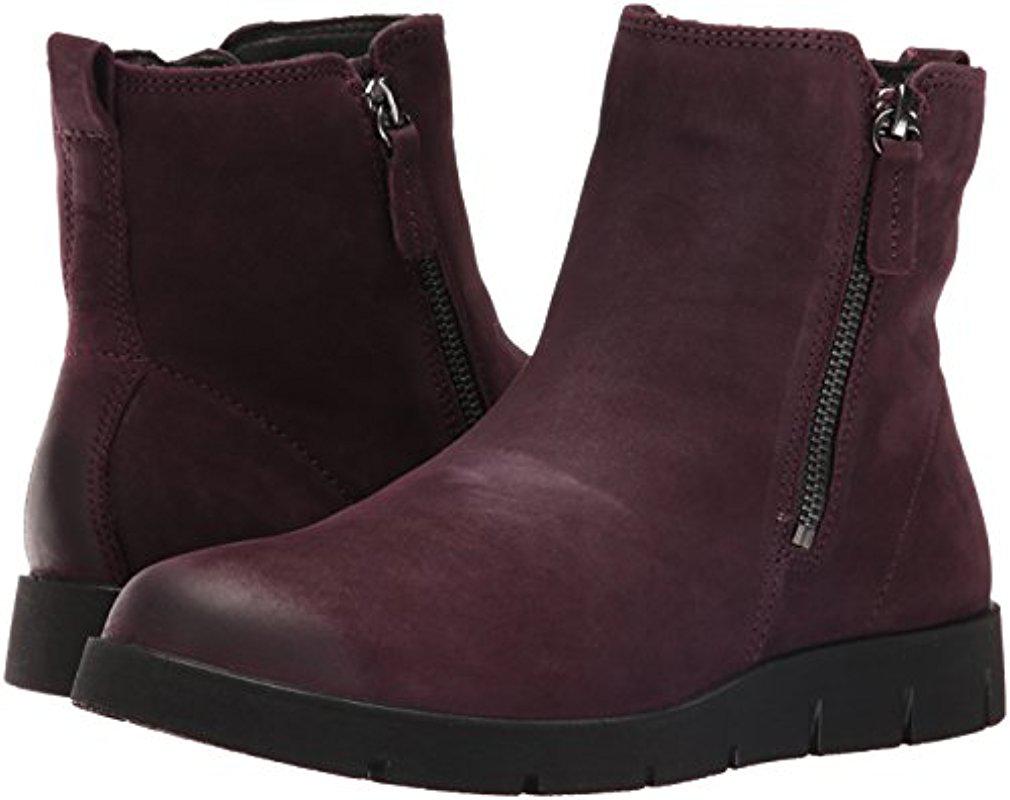 ecco bella double zip booties