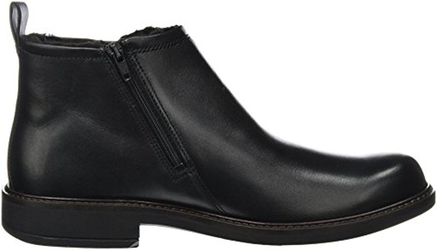 Ecco Leather Holton Plain Toe Gore-tex Chelsea Boot in Black for Men - Lyst