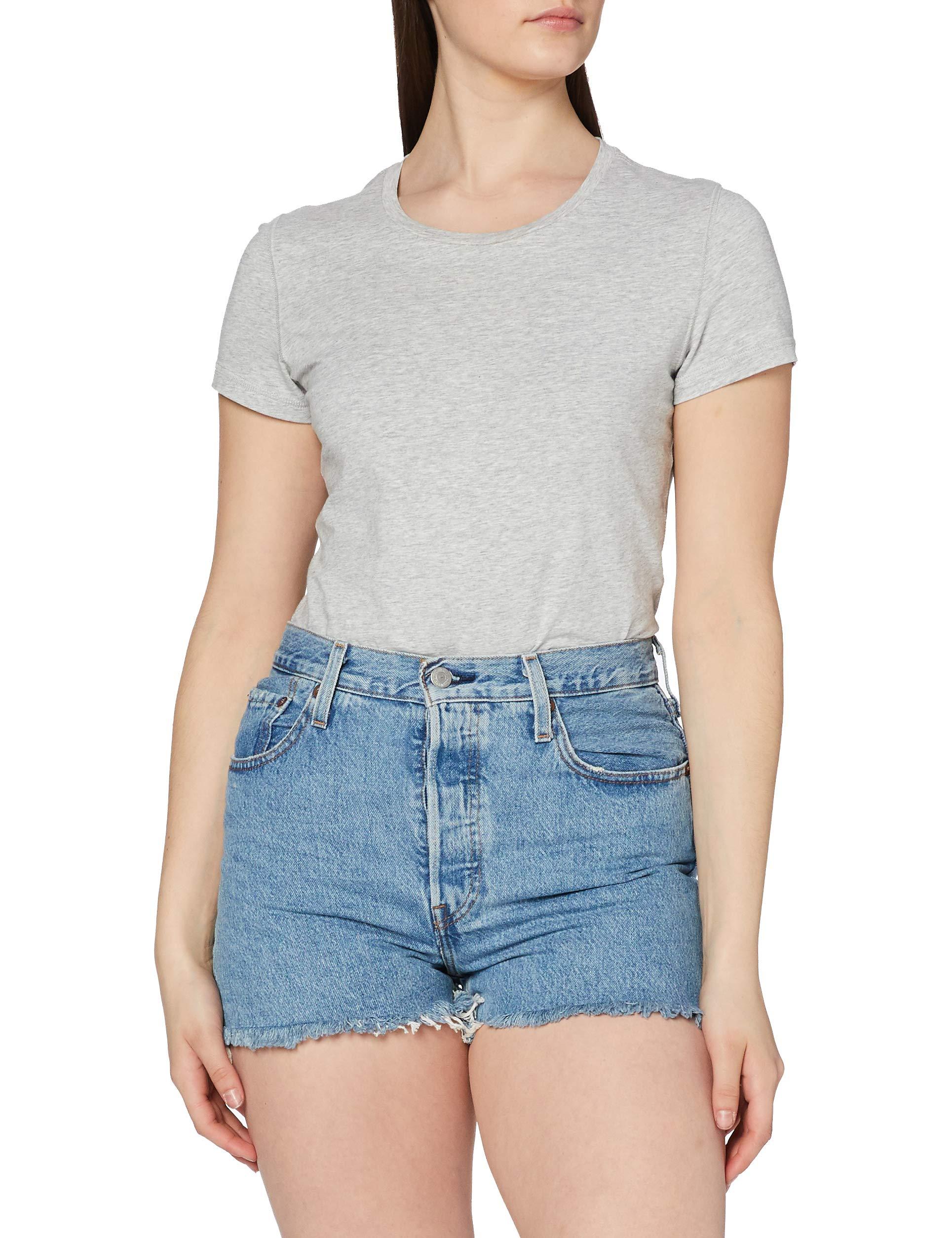 levi's light blue 501 high waisted denim shorts