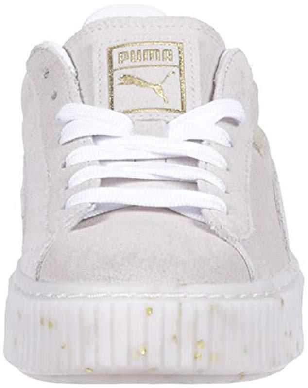 PUMA Suede Platform Celebrate Wn's Sneaker in White - Save 27% - Lyst