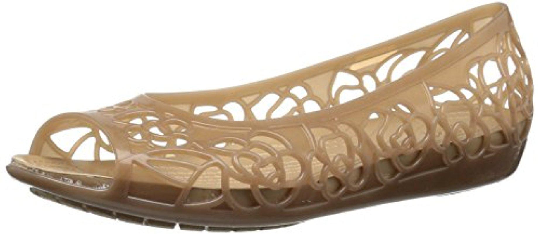 Crocs™ Isabella Jelly Ii Flat W Ballet in Bronze/Gold (Black) - Save 85% |  Lyst