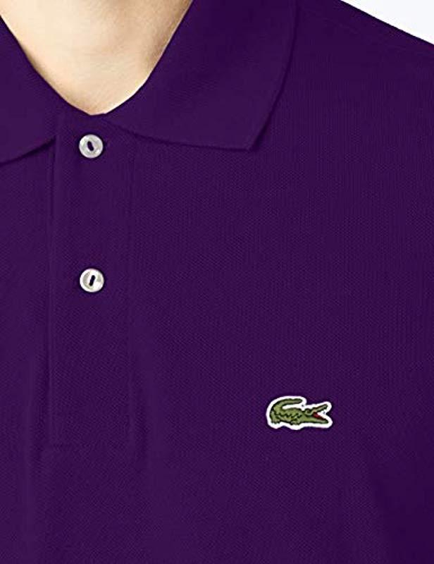 Polo lacoste violet sale