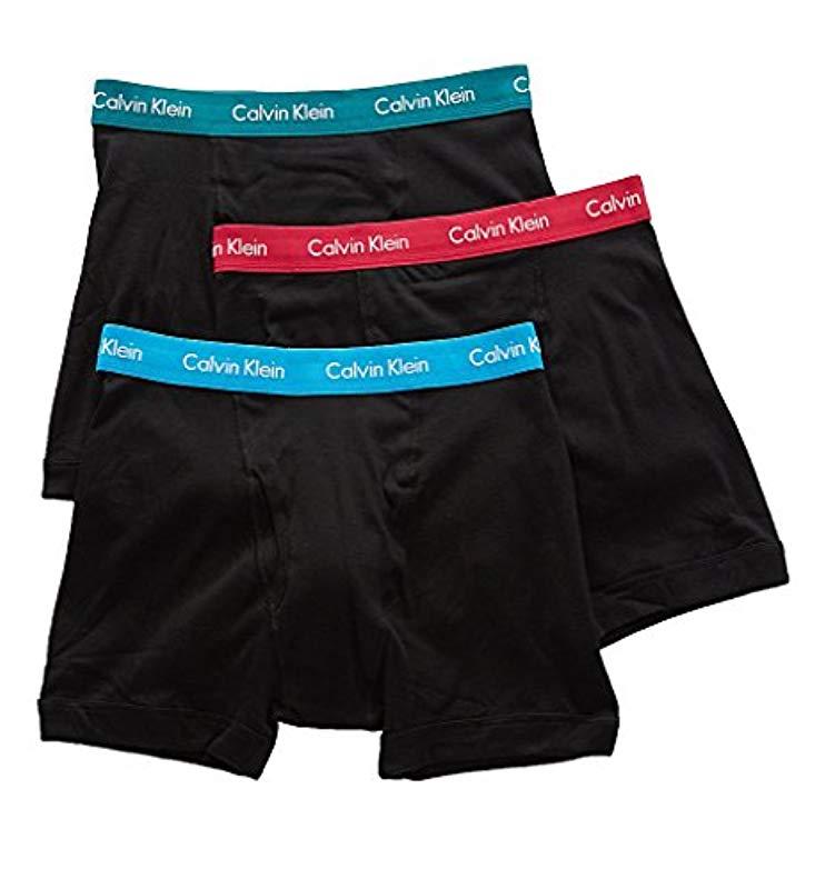 Calvin Klein Cotton Classics Multipack Boxer Briefs in Black for Men Lyst