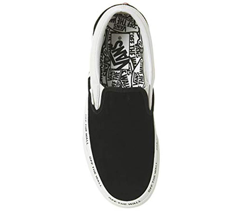 Vans Canvas Classic Slip On Trainers in 