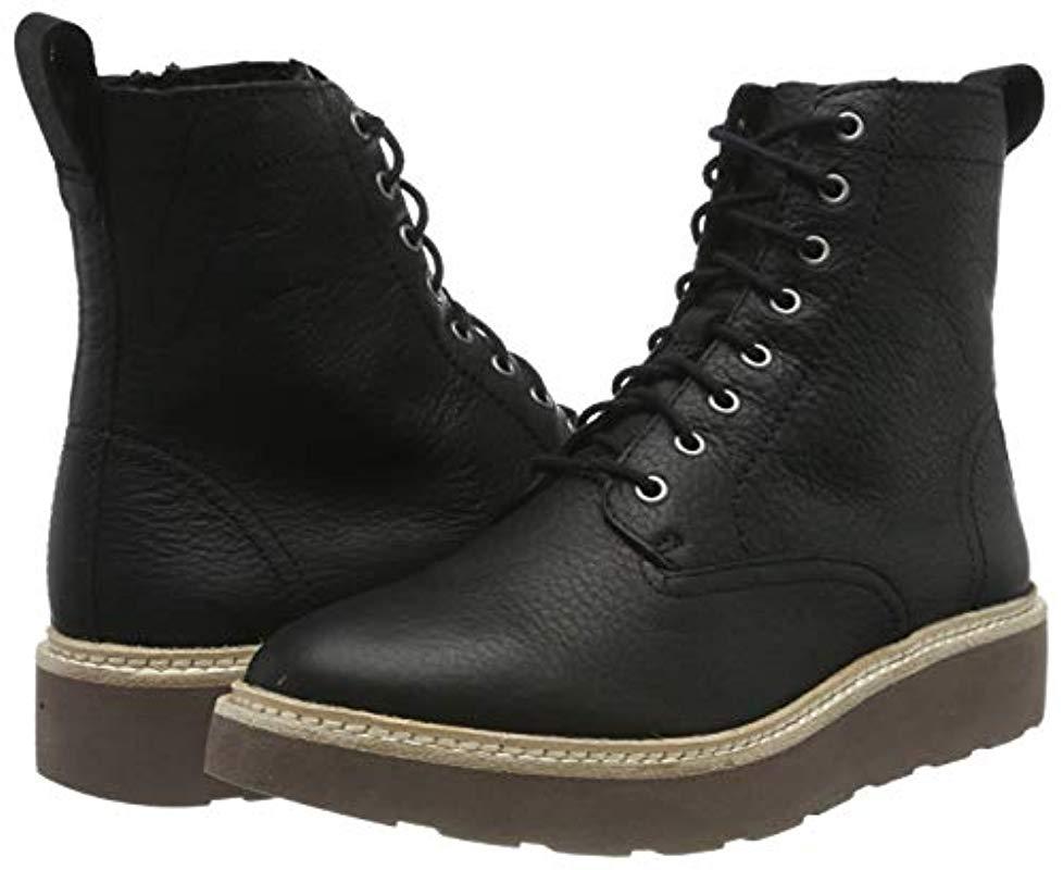 Clarks Trace Pine Slouch Boots in Black | Lyst UK