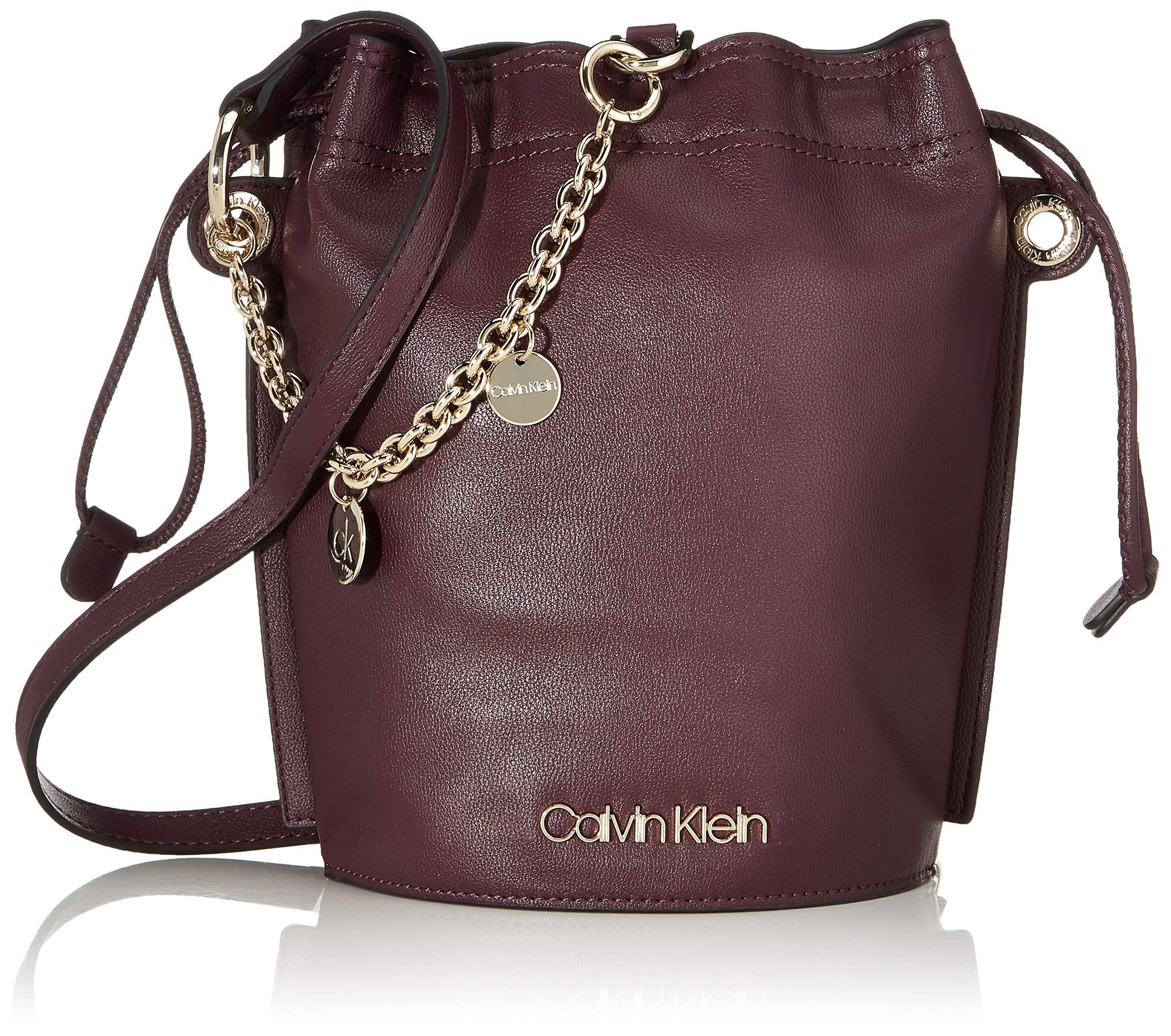Calvin Klein Chained Sml Bucket Shoulder Bag Red Lyst