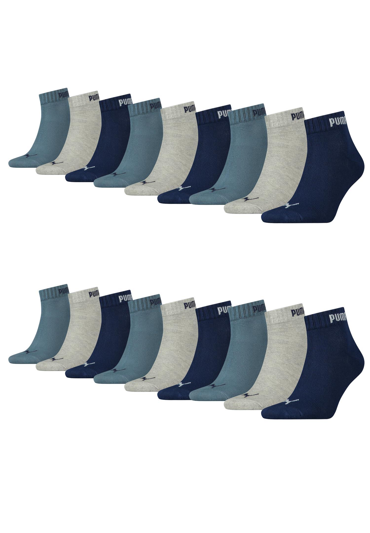 Clyde Lot de 12 paires de chaussettes de sport unisexes pour homme et femme  35-38 39-42 43-46 47-49 Noir/blanc/gris/bleu PUMA en coloris Gris