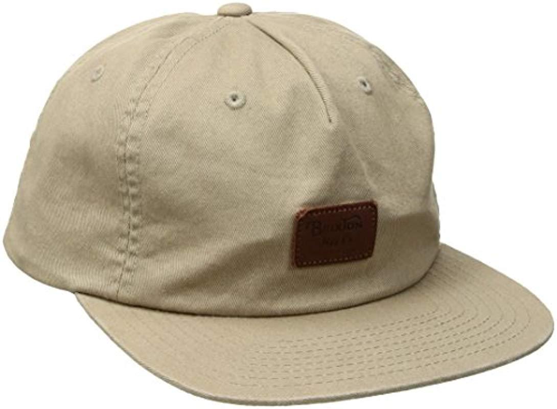 brixton strapback hat