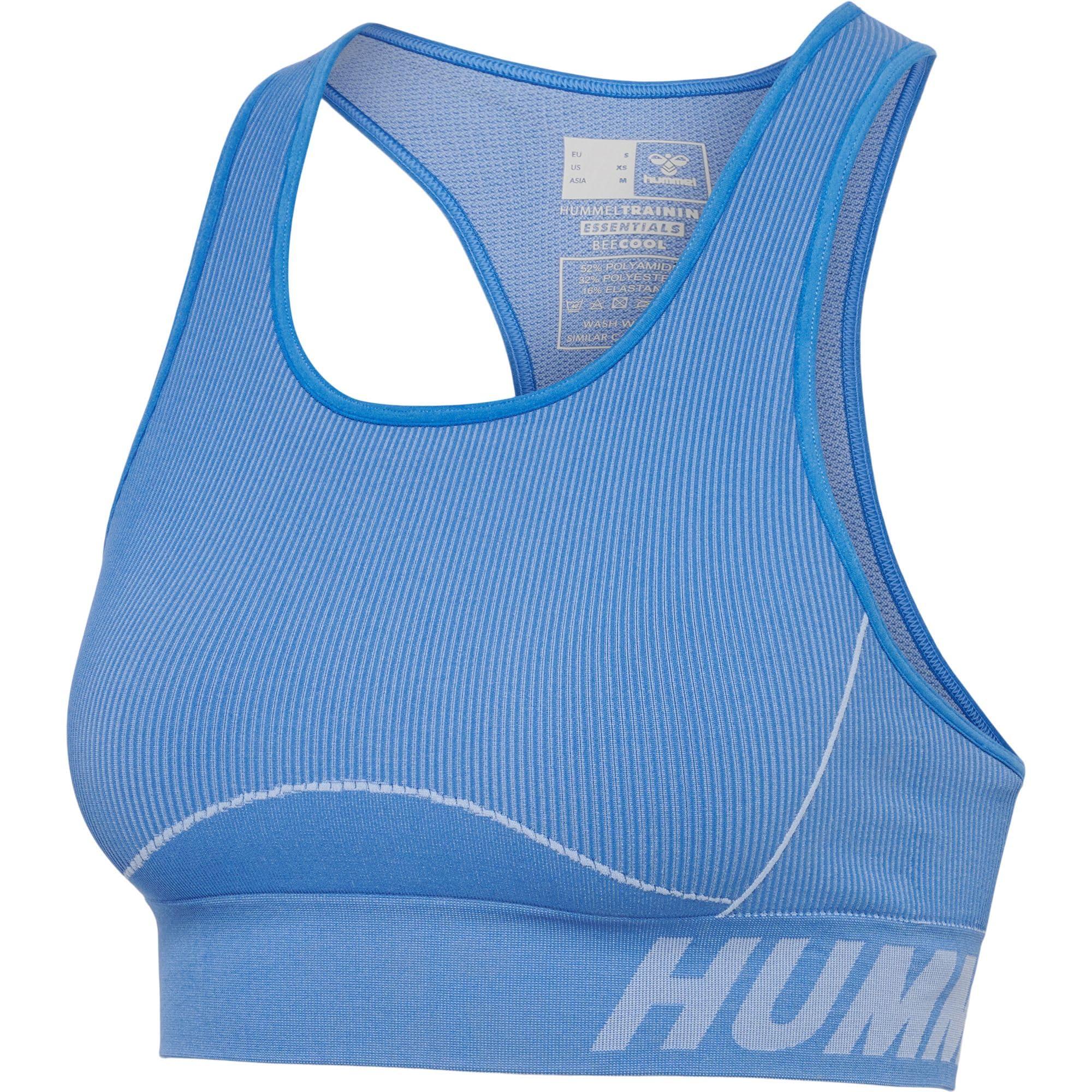 Hummel – tif – nahtloser sport-bh in Blau
