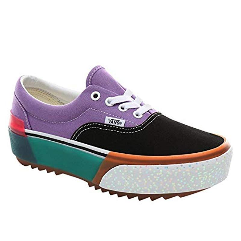 purple and green vans
