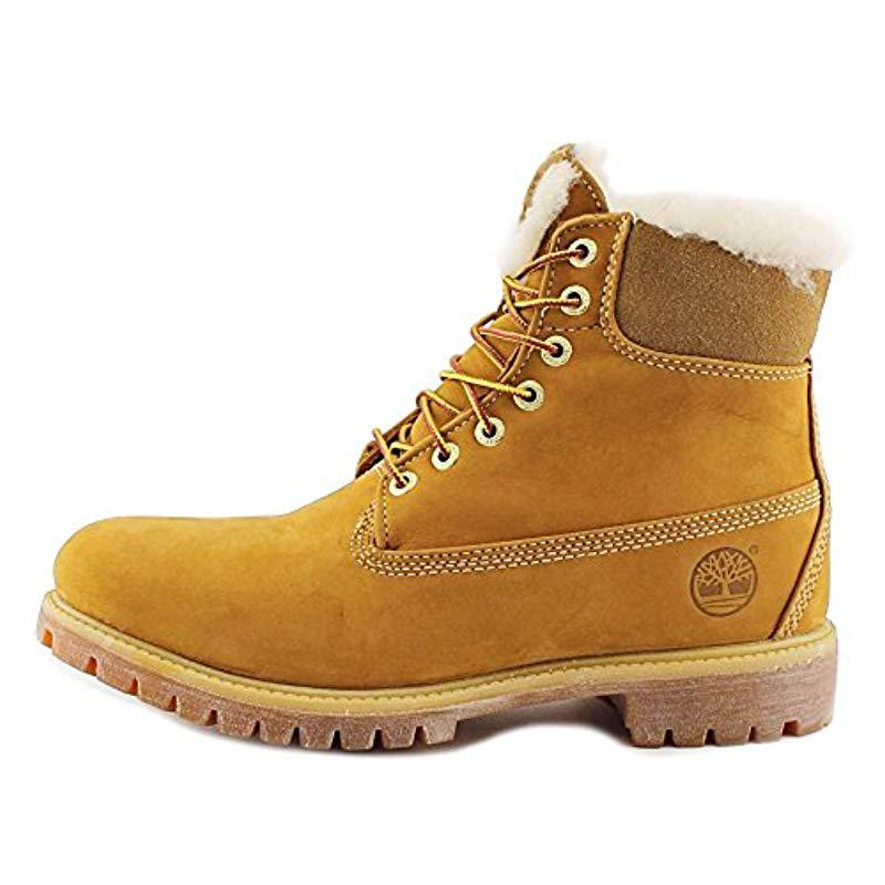 Timberland 6 Inch Fur Lined Round Toe Leather Winter Boot in Brown for Men  | Lyst