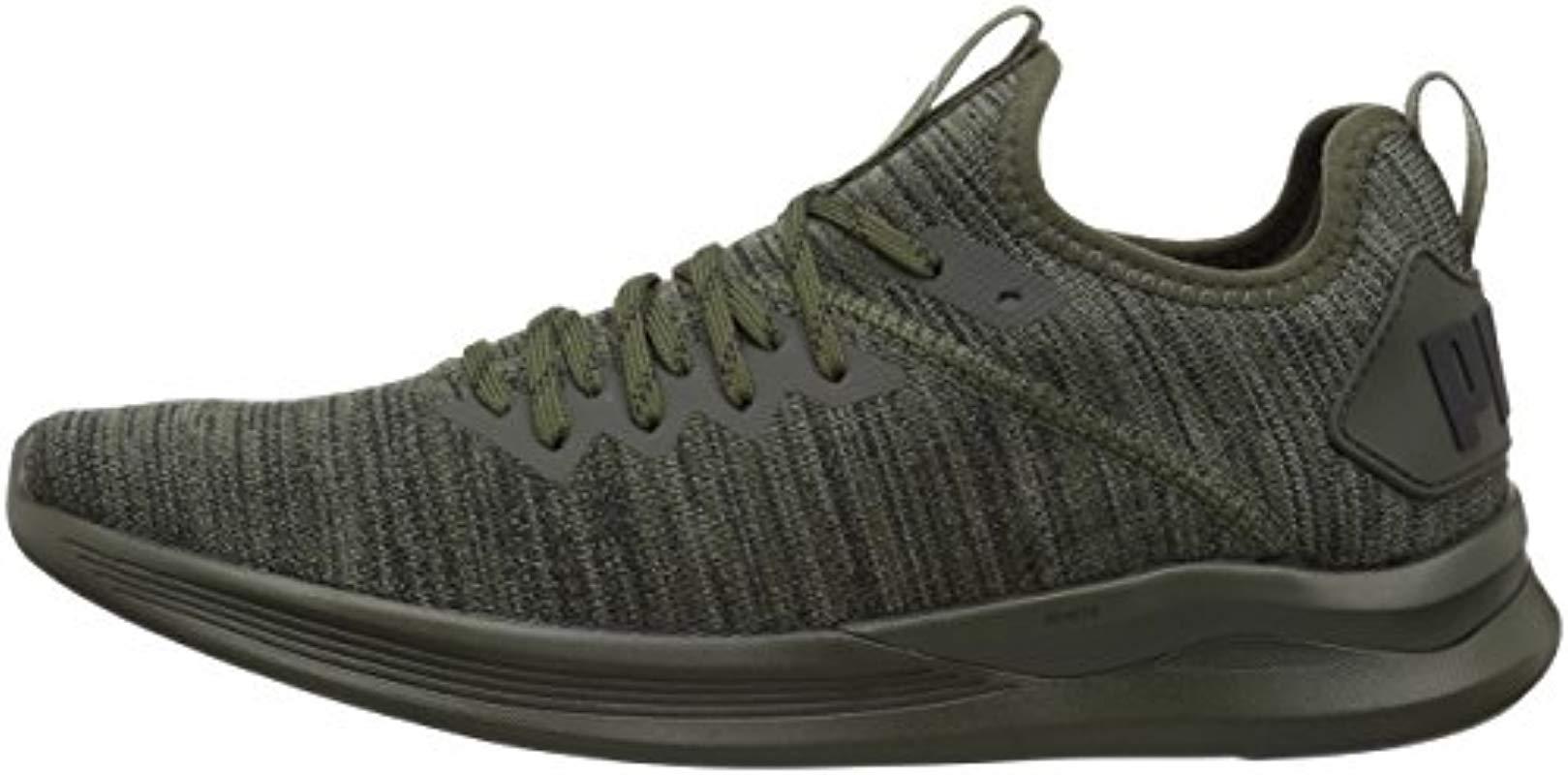 puma ignite flash evoknit green