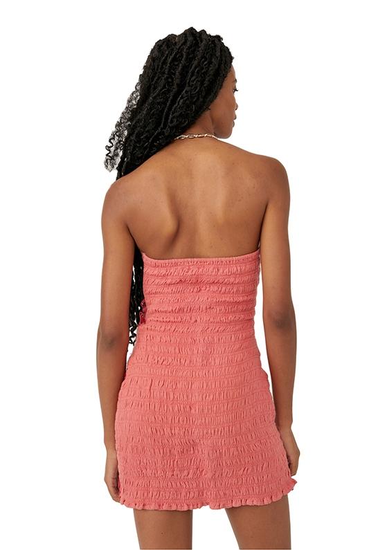 Cotton Sizzle Strapless Mini Dress 