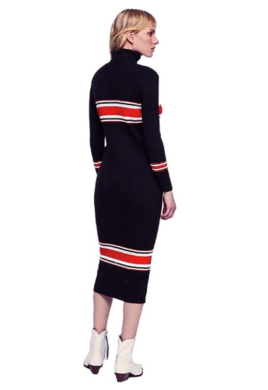 free people sport stripe midi dress