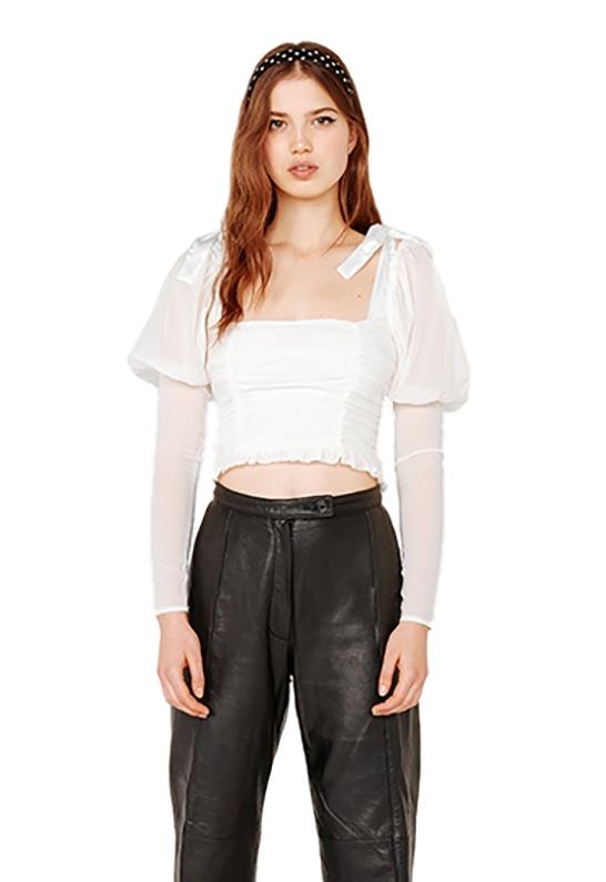 For Love /& Lemons Womens Prince Crop Top