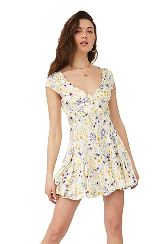 Takes Two Wrap Dress in Ivory Combo 