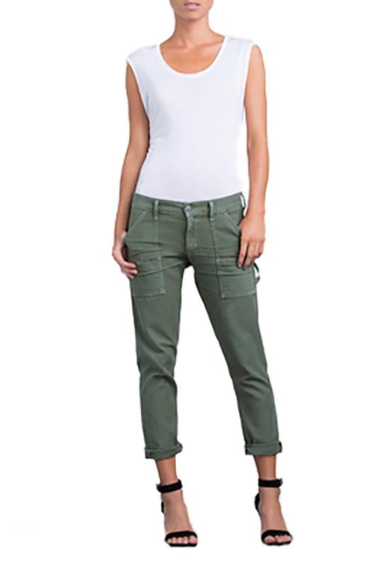 Humanity Cotton Leah Cropped Cargo Pant 