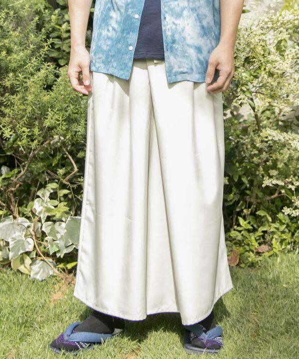 Kaya Hakama Wide Leg Pants in White for 