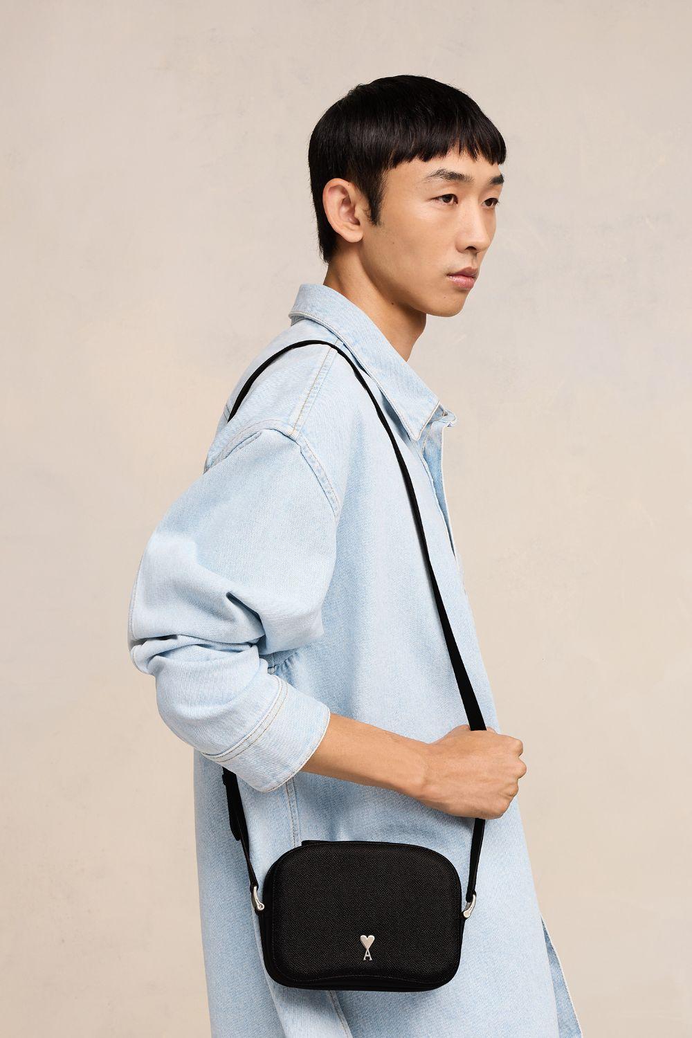 Ami Paris Paris Paris Camera Bag in Blue for Men | Lyst